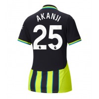 Manchester City Manuel Akanji #25 Replica Away Shirt Ladies 2024-25 Short Sleeve